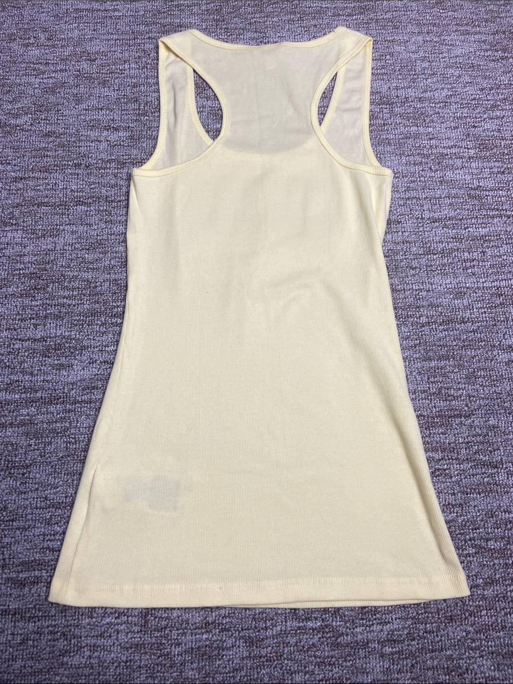 GUESS Y2K 2000s Yellow Rhinestone Logo Racerback Tank - Picture 5 of 7